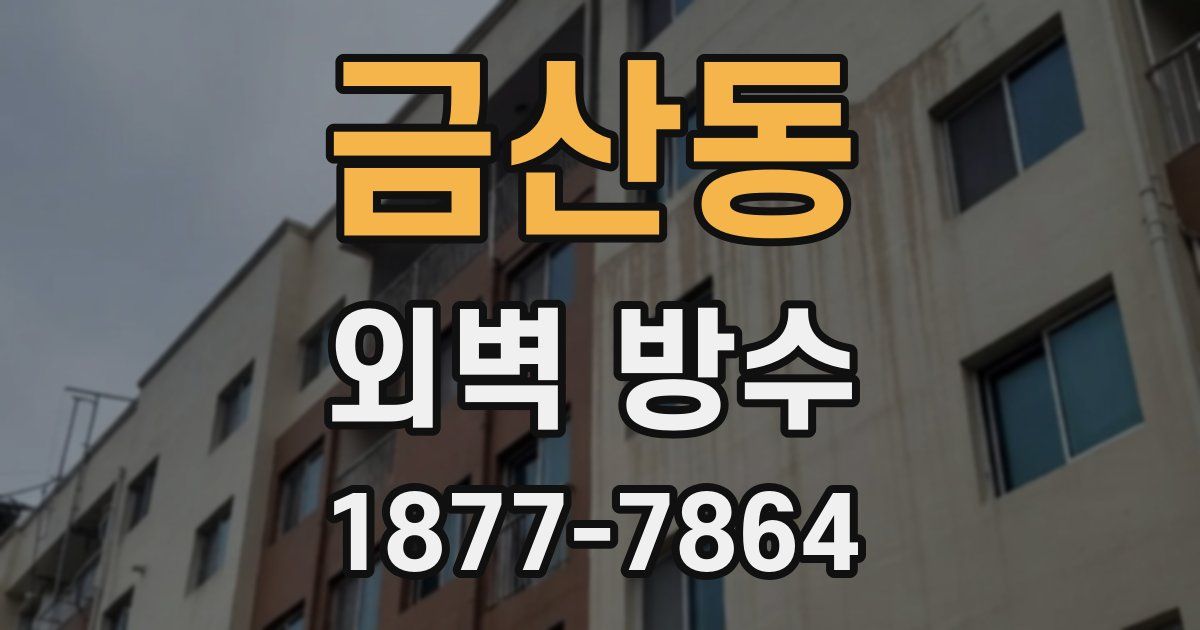 금산동 외벽 방수