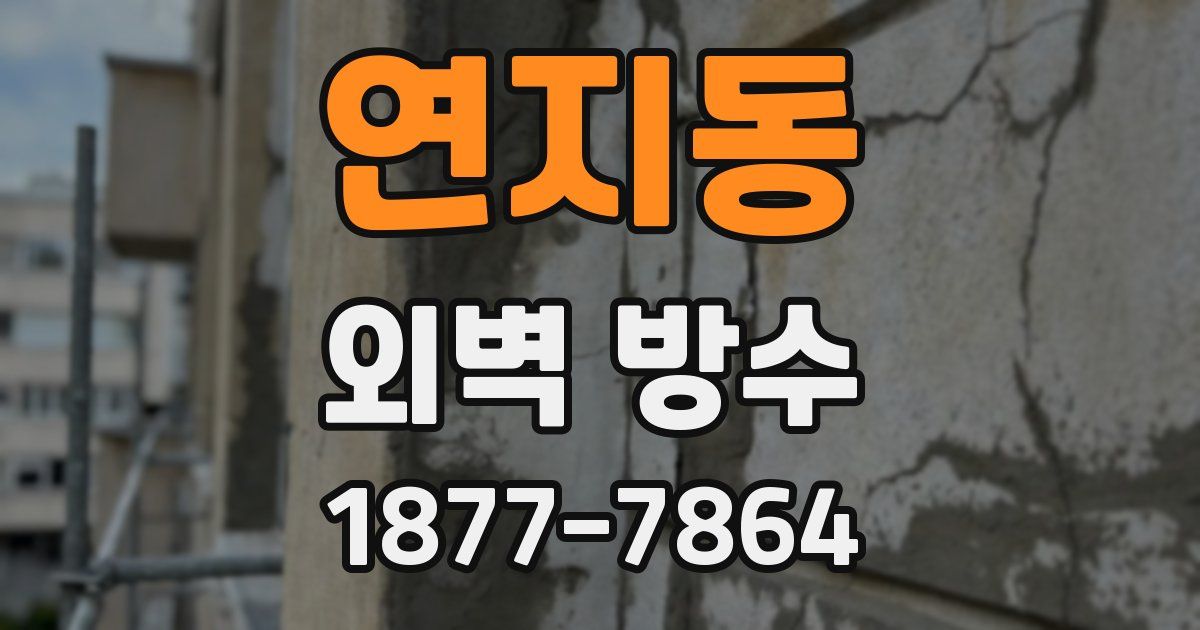 연지동 외벽 방수