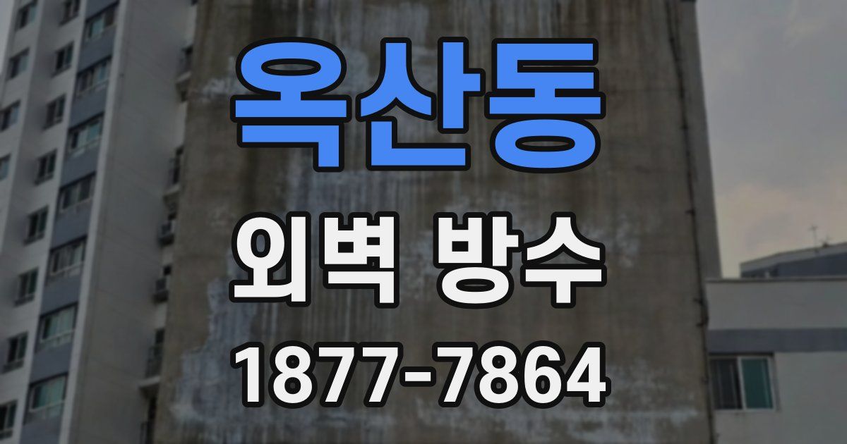 옥산동 외벽 방수