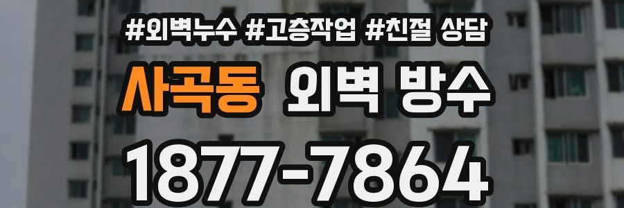 사곡동 외벽 방수