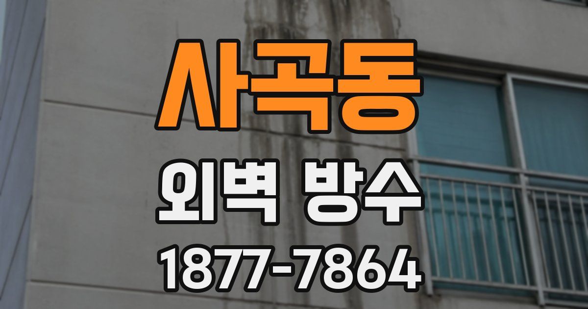 사곡동 외벽 방수