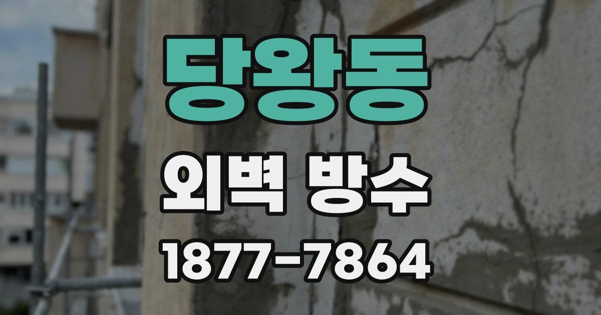 당왕동 외벽 방수