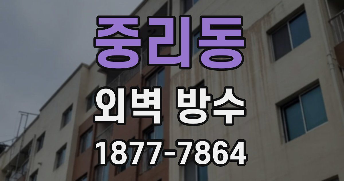 중리동 외벽 방수