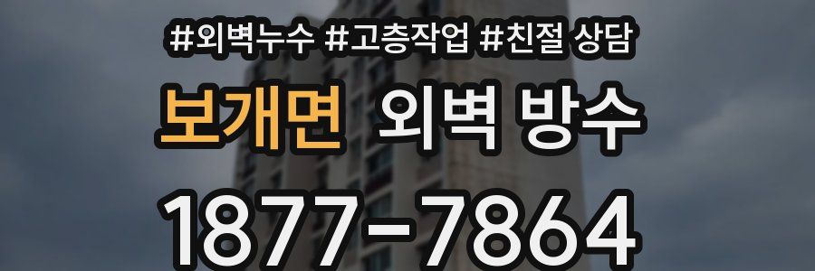 보개면 외벽 방수