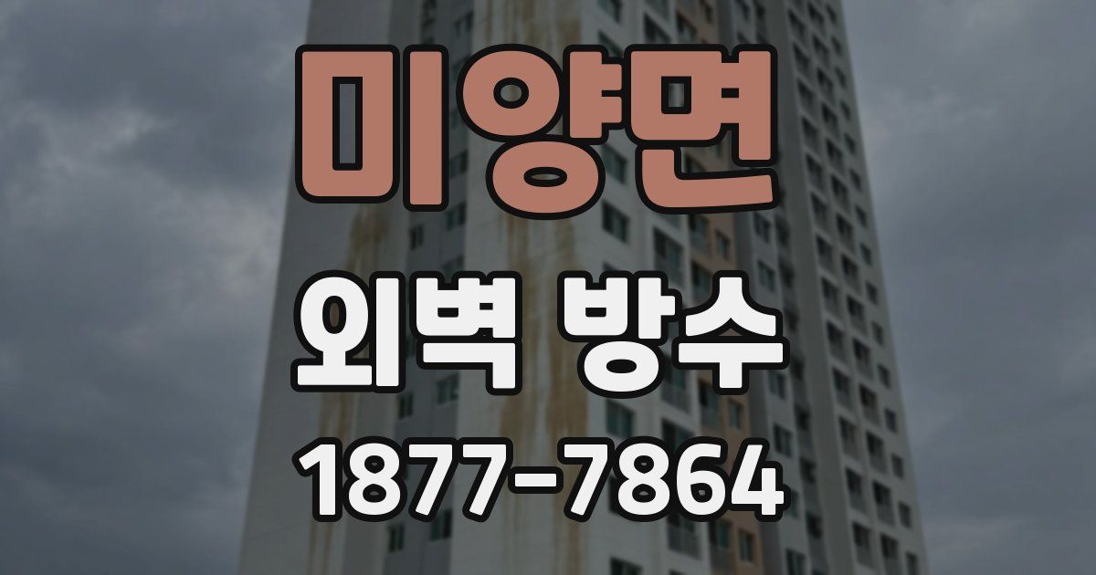 미양면 외벽 방수