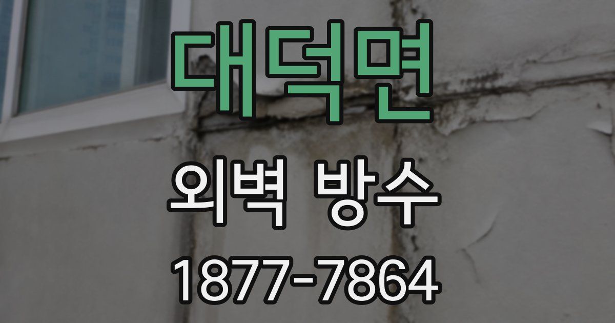 대덕면 외벽 방수