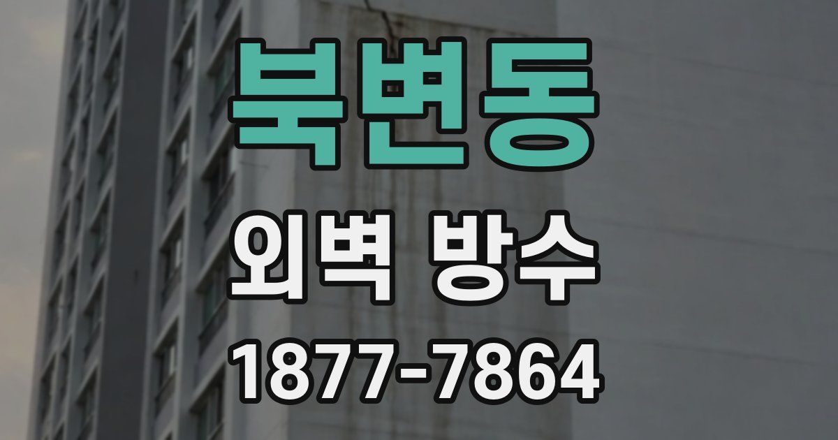북변동 외벽 방수
