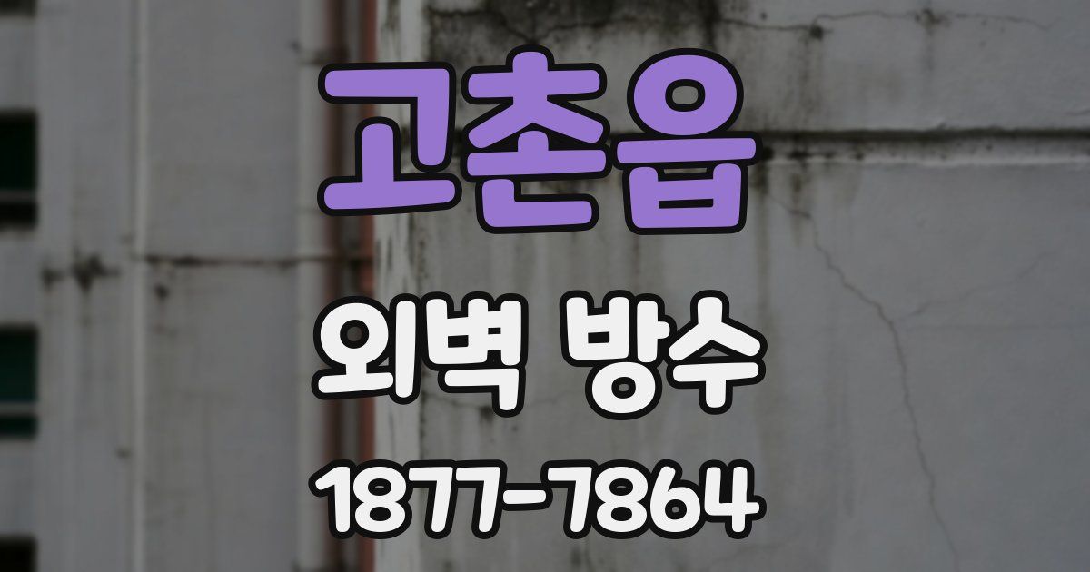 고촌읍 외벽 방수