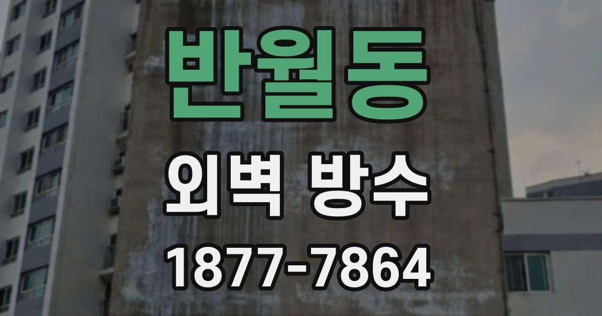 반월동 외벽 방수