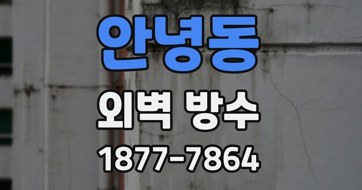 안녕동 외벽 방수