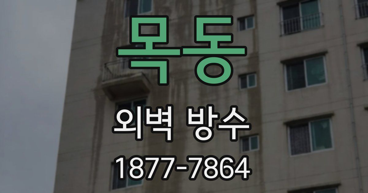 목동 외벽 방수