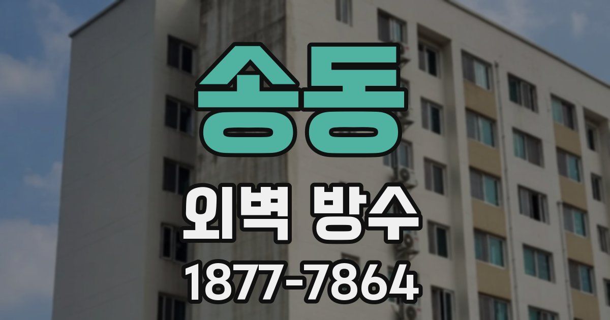 송동 외벽 방수