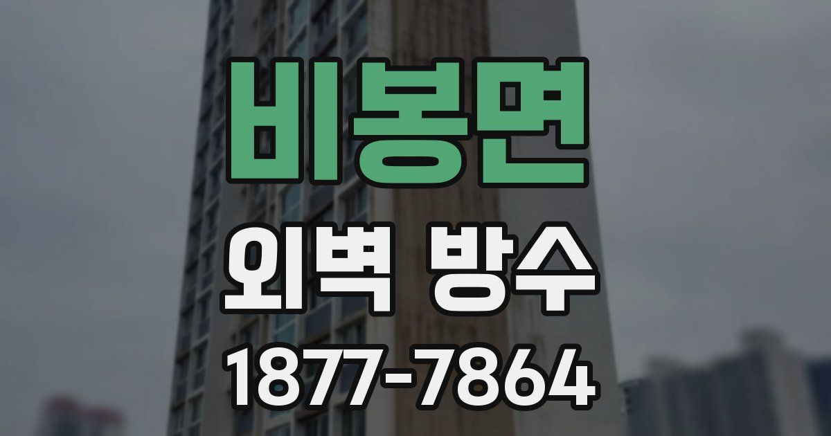 비봉면 외벽 방수