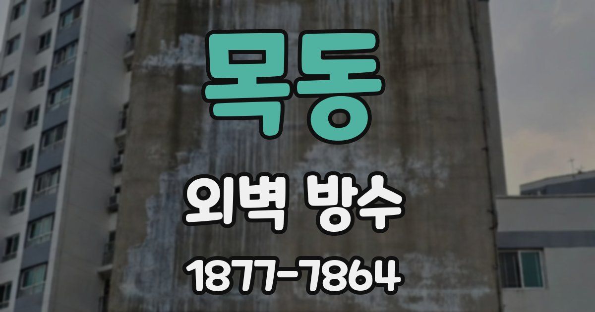 목동 외벽 방수