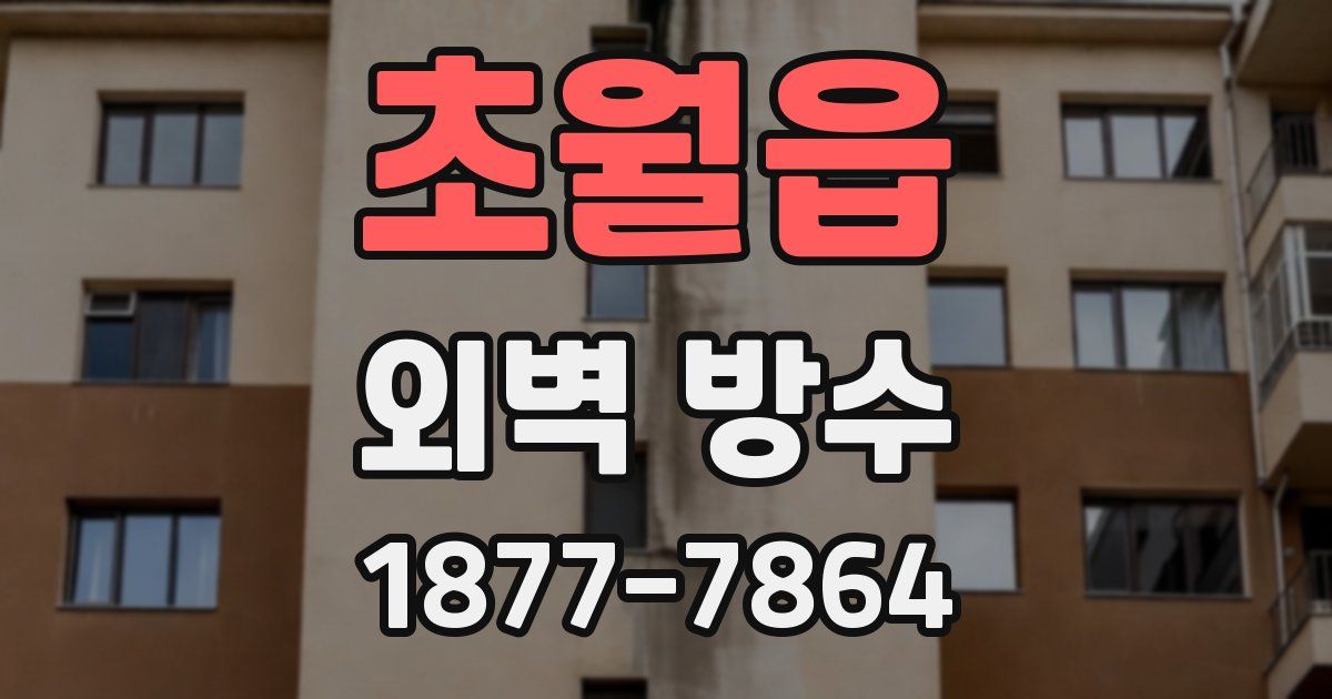 초월읍 외벽 방수