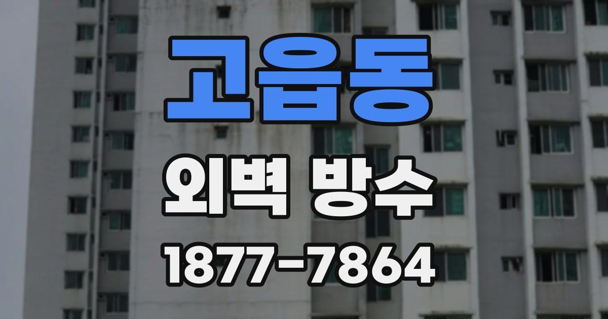 고읍동 외벽 방수