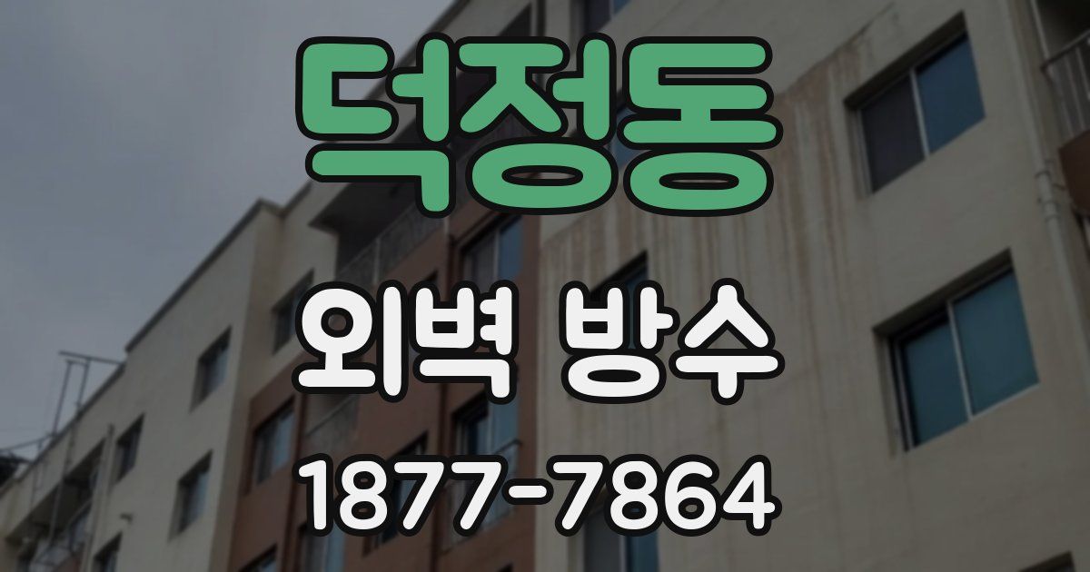덕정동 외벽 방수