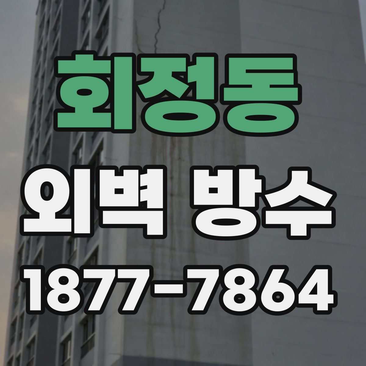 회정동 외벽 방수