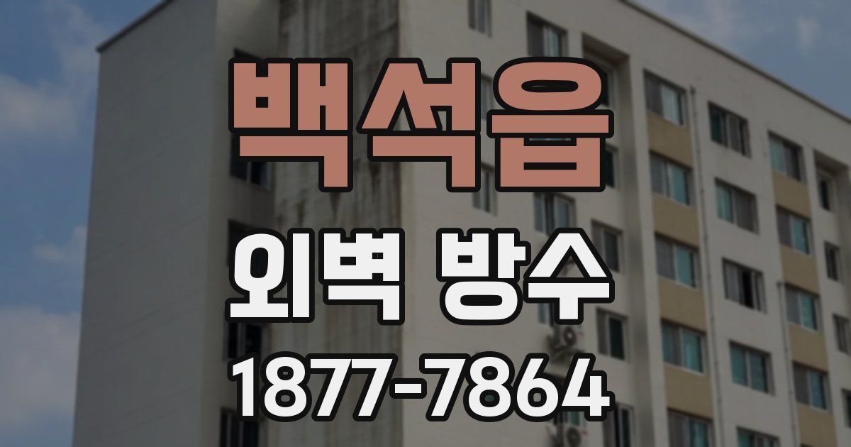 백석읍 외벽 방수
