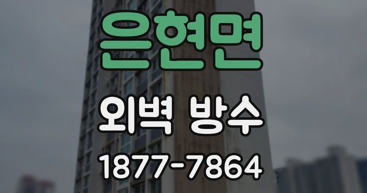 은현면 외벽 방수