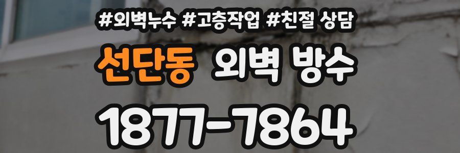 선단동 외벽 방수