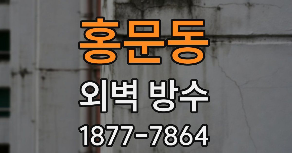 홍문동 외벽 방수