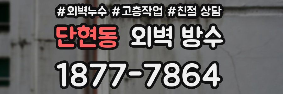 단현동 외벽 방수