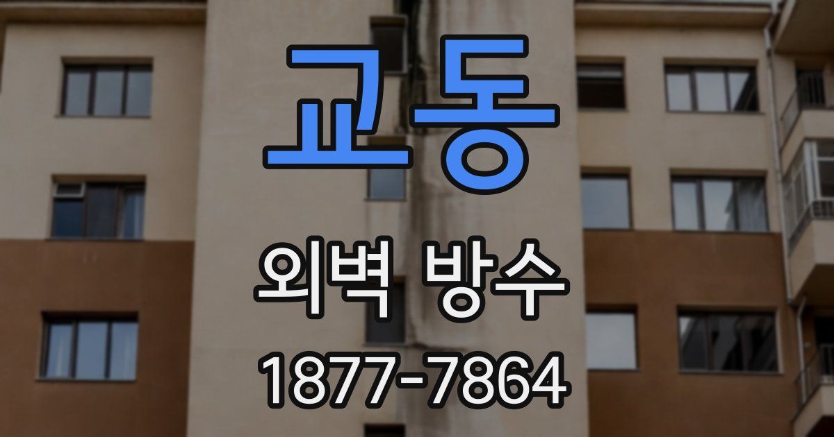 교동 외벽 방수