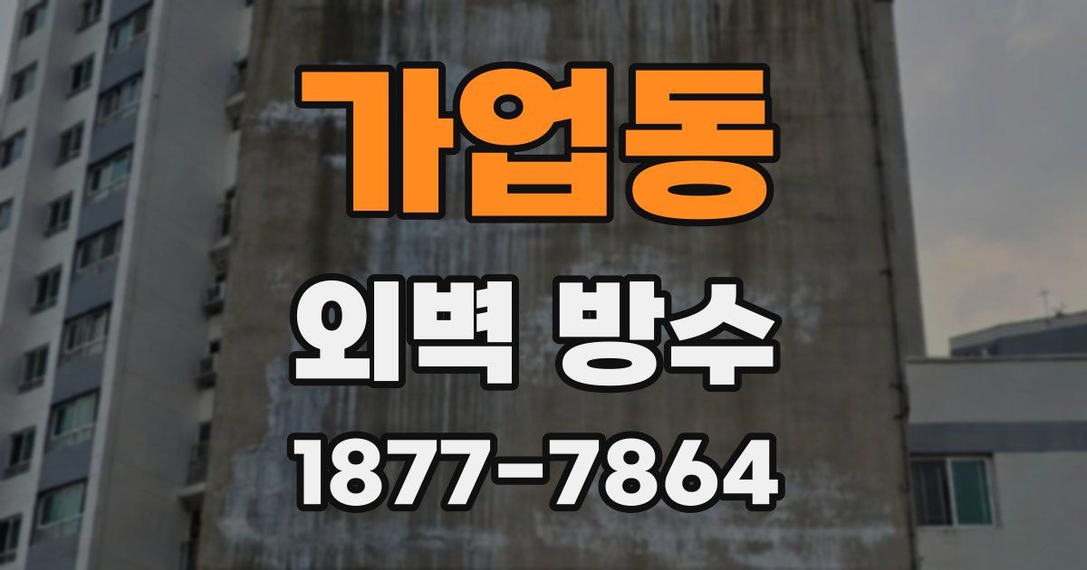 가업동 외벽 방수