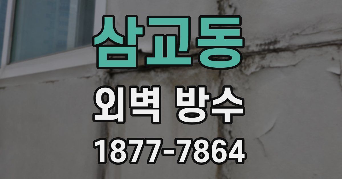 삼교동 외벽 방수