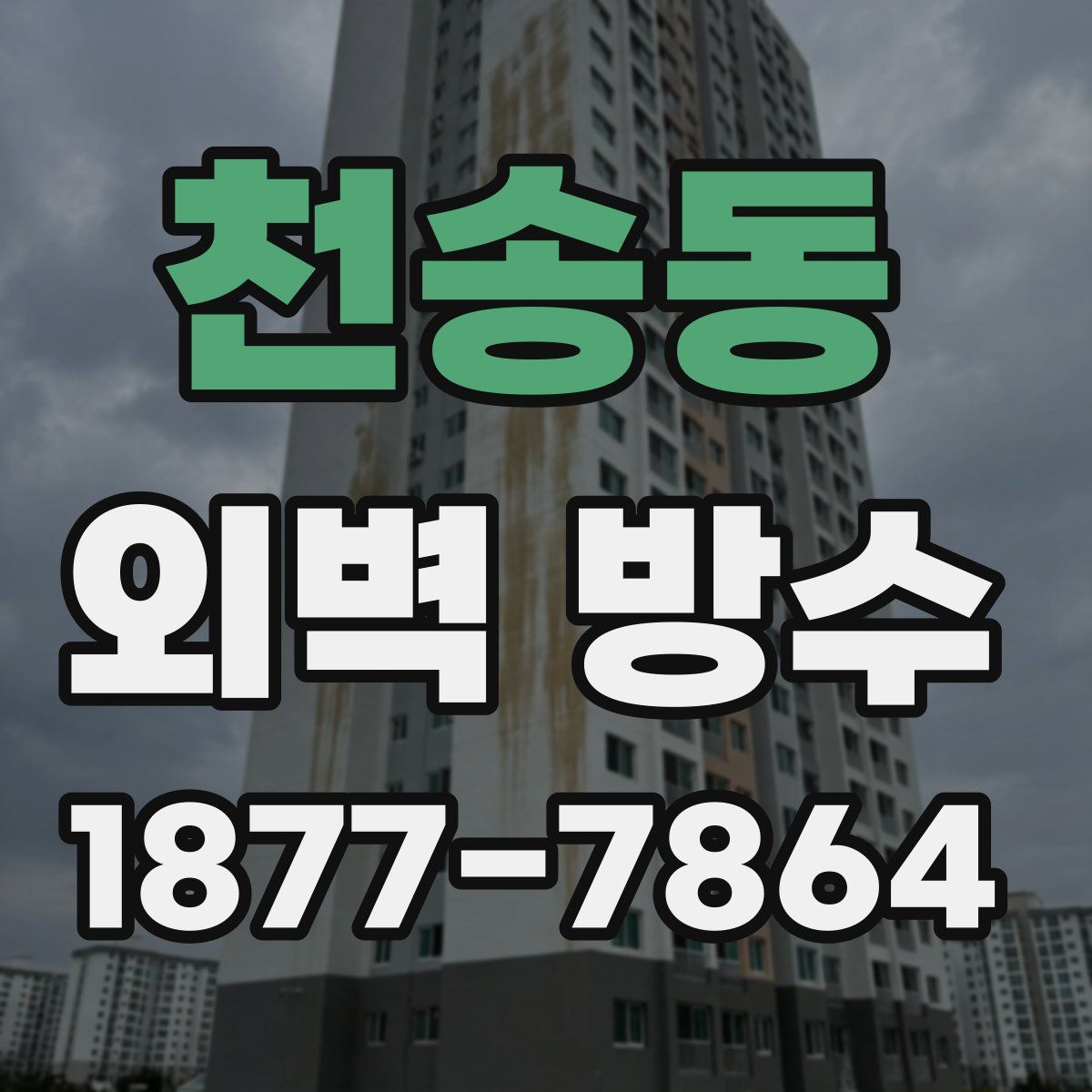 천송동 외벽 방수