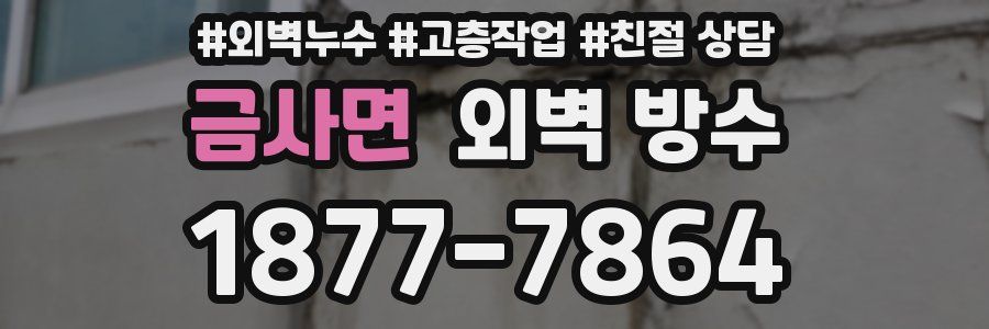 금사면 외벽 방수