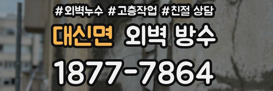 대신면 외벽 방수
