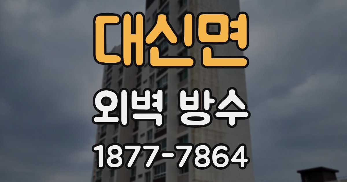 대신면 외벽 방수