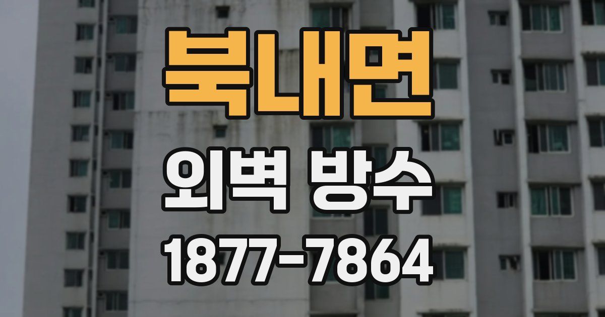 북내면 외벽 방수