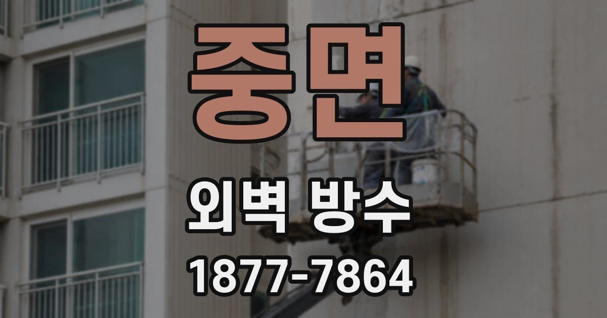 중면 외벽 방수