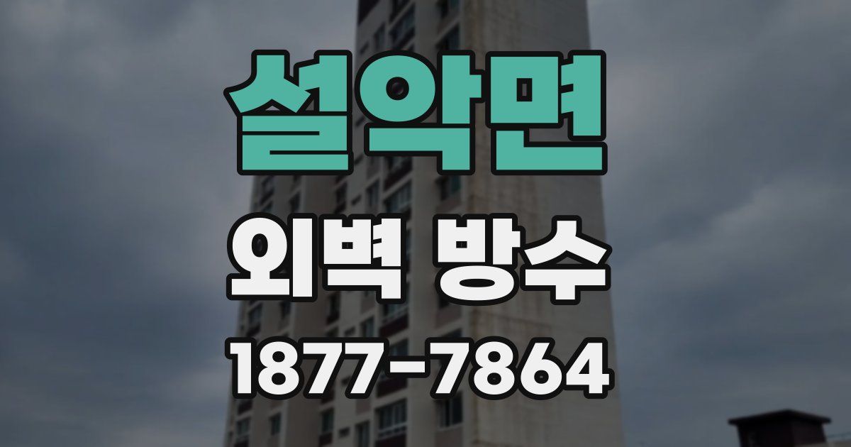 설악면 외벽 방수