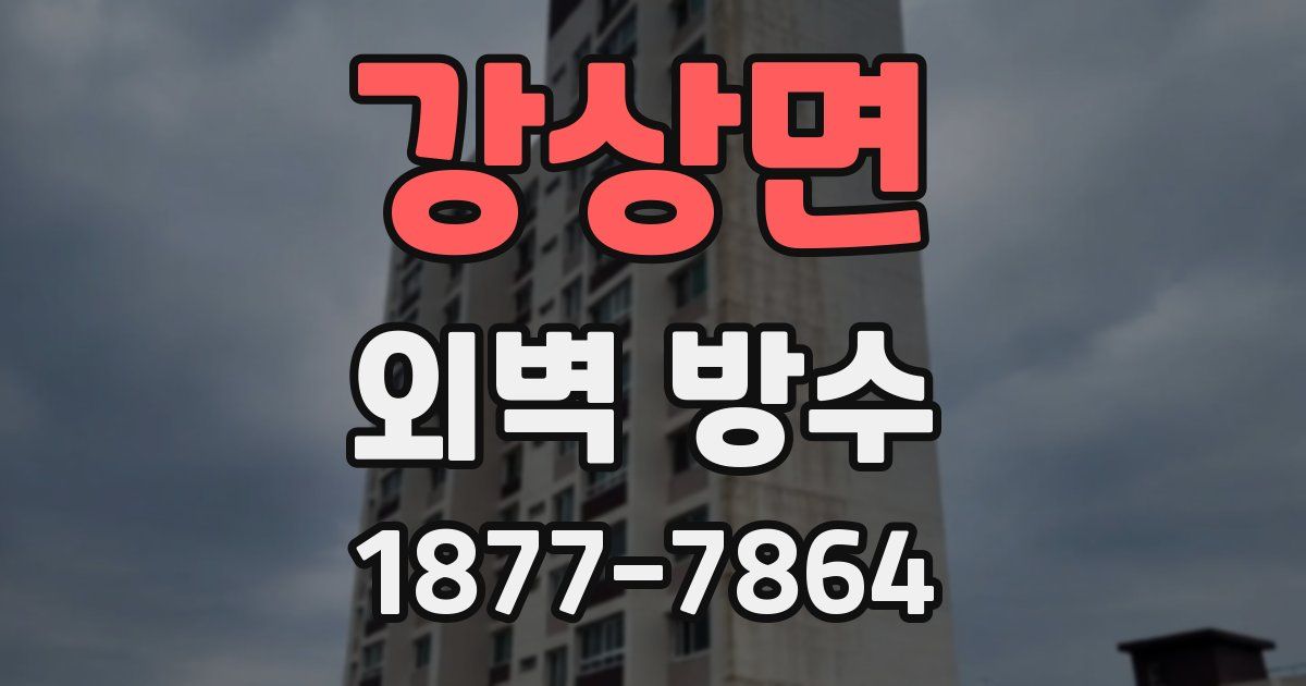 강상면 외벽 방수