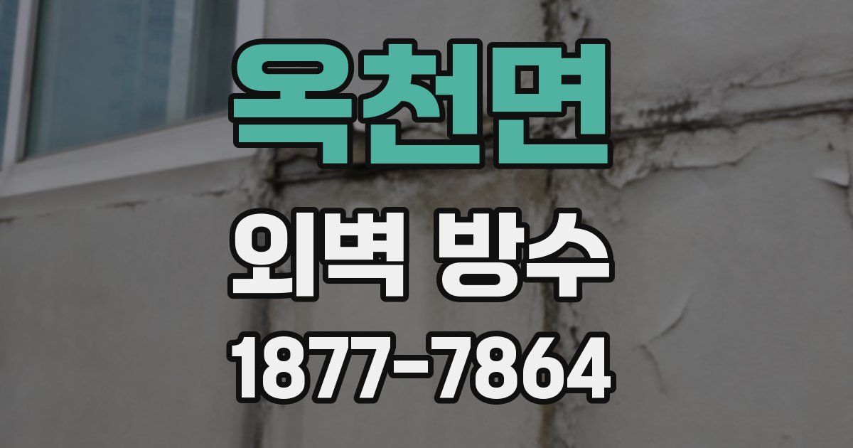 옥천면 외벽 방수