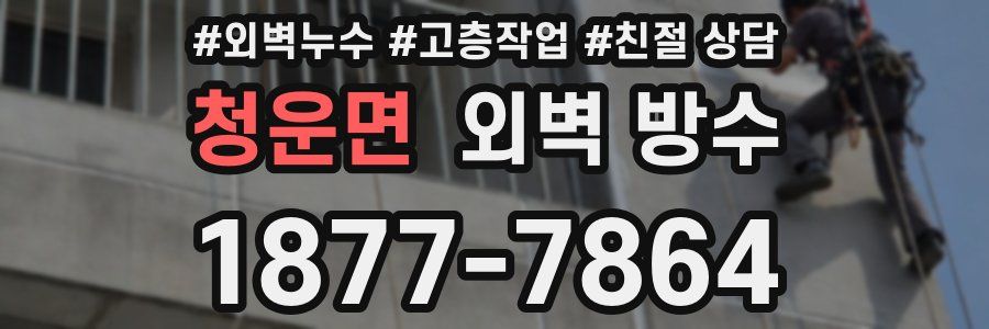 청운면 외벽 방수