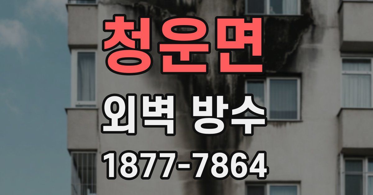 청운면 외벽 방수