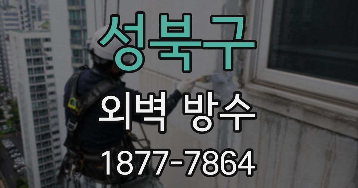 성북구 외벽 방수