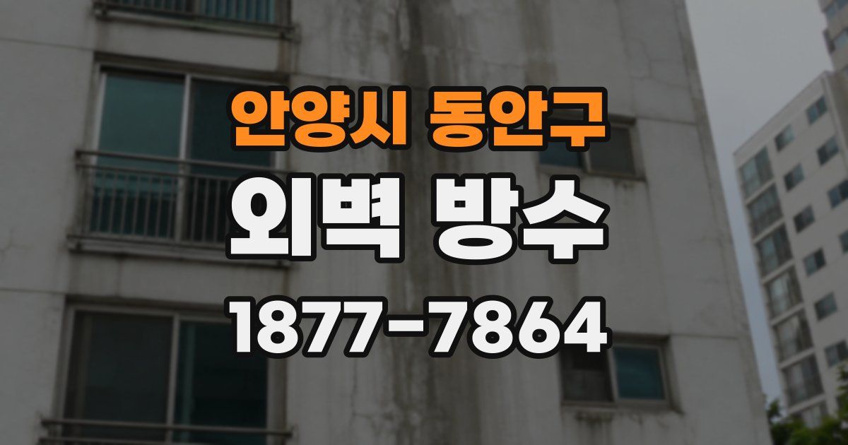 안양시 동안구 외벽 방수