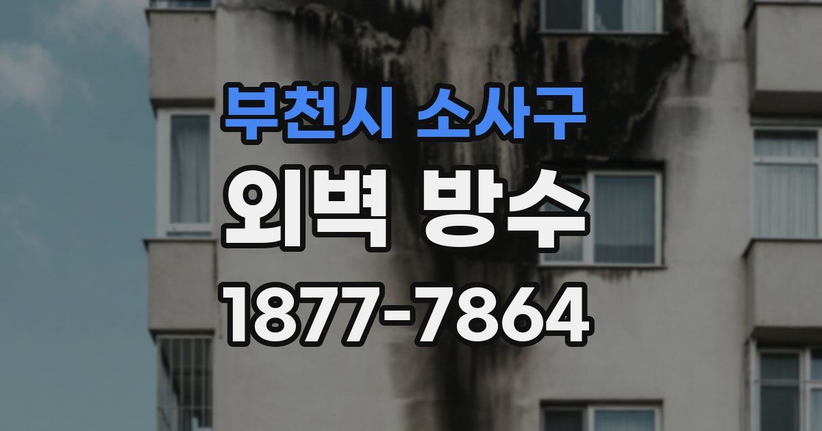부천시 소사구 외벽 방수