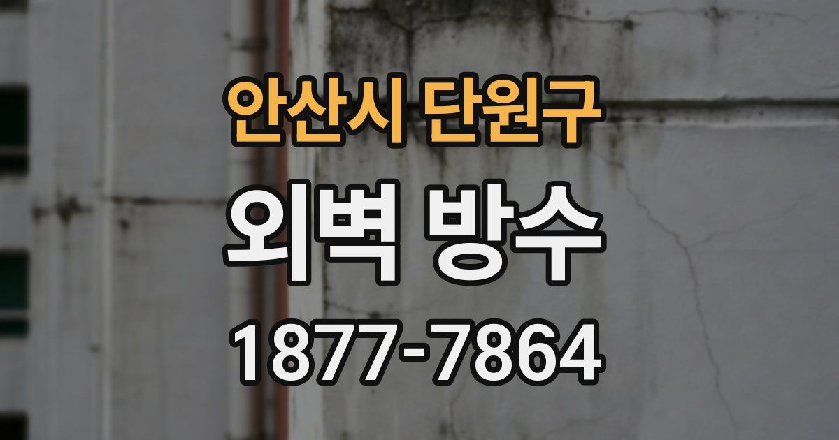 안산시 단원구 외벽 방수