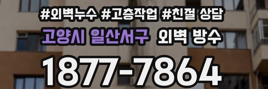 고양시 일산서구 외벽 방수