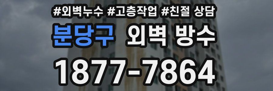 분당구 외벽 방수
