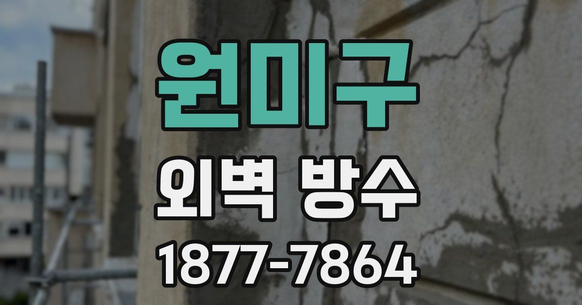 원미구 외벽 방수