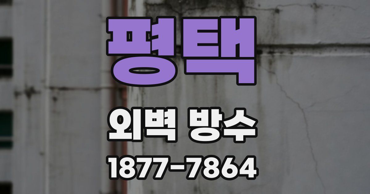 평택 외벽 방수