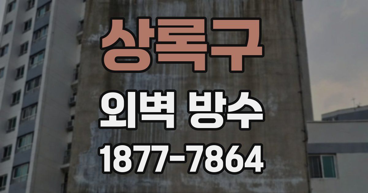 상록구 외벽 방수